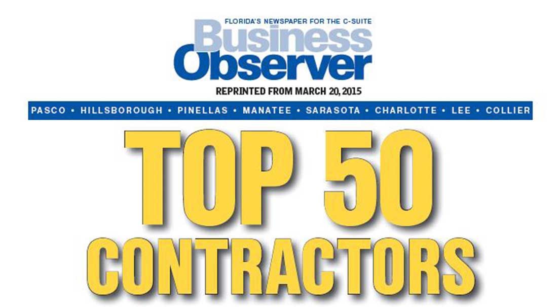 Business Observer Top 50 Contractors