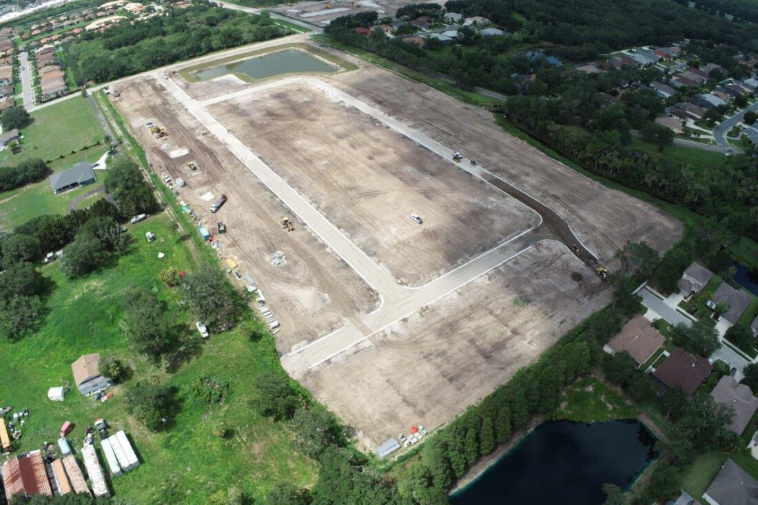 Ripa Construction Breakwater Project Drone Photo.