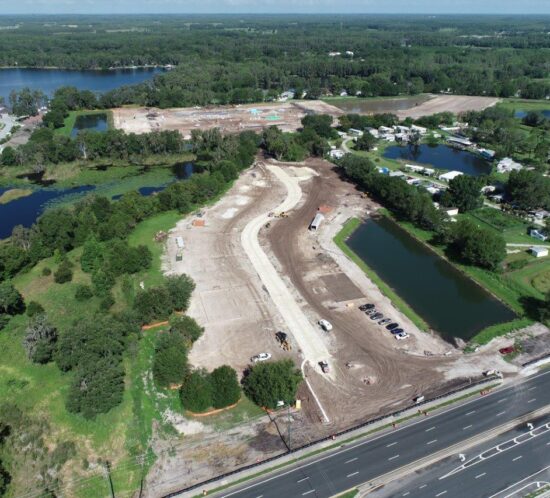 RIPA & Associates Construction Little Lake Thomas Project Drone Photo.