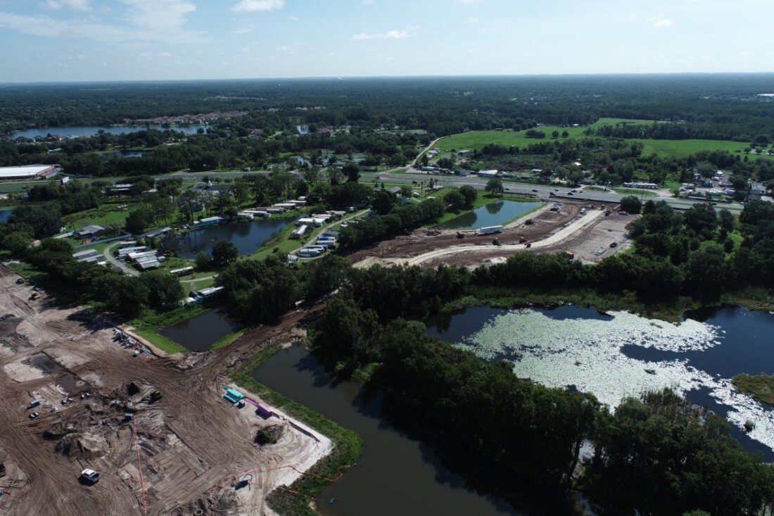 Ripa Construction Little Lake Thomas Project Drone Photo.