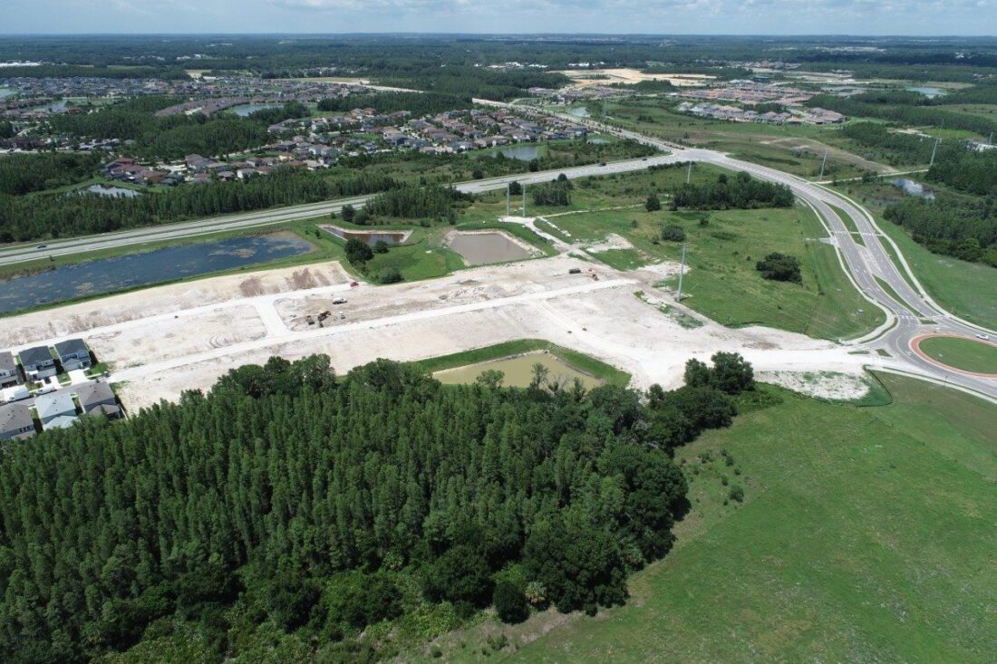 RIPA & Associates Construction Persimmons Park Project Drone Photo.