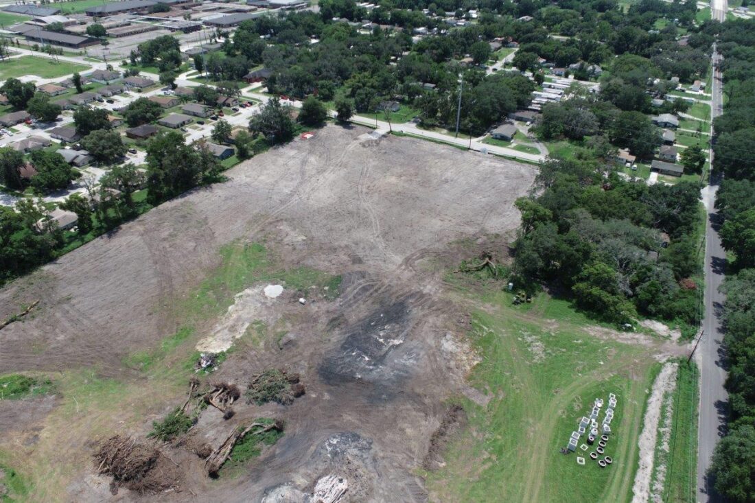 Ripa Construction Redding Point Earthwork Project Drone Photo.