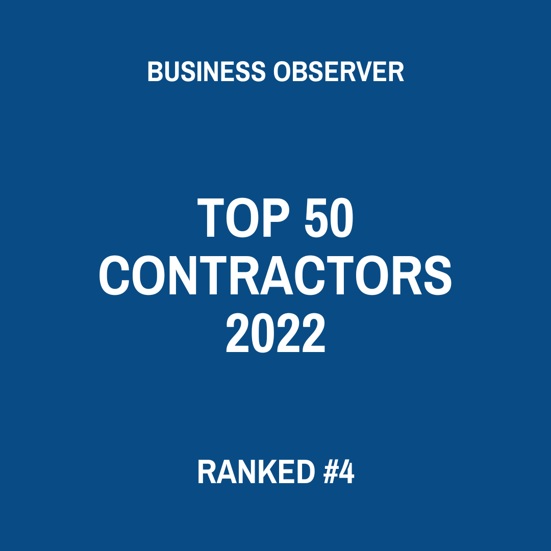 Business Observer Top 50 Contractors 2022