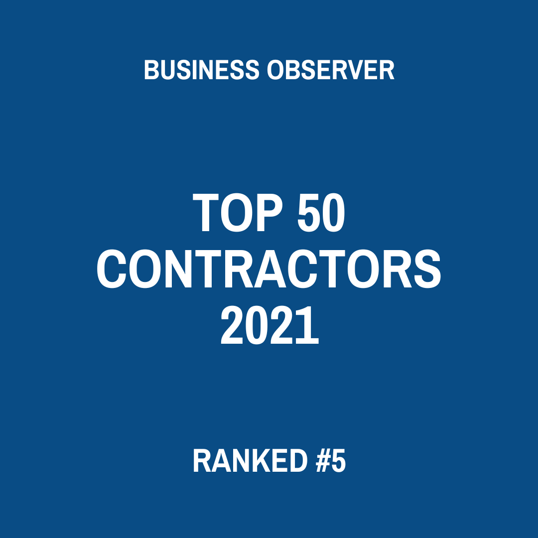 Awards and accolades Top 50 Contractors 2021